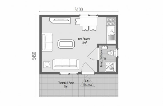 28 m2 Modulair huis
