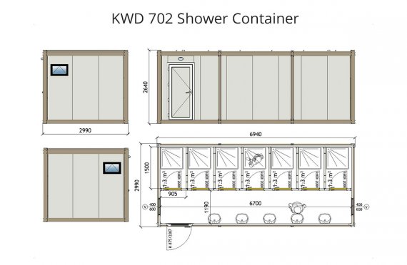 KWD 702 Douche Container