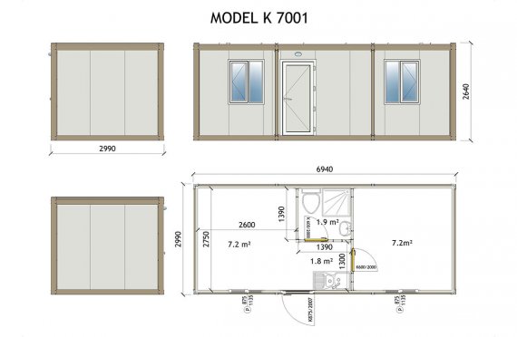 Portablecabin K 7001