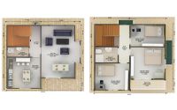 124 m² Geprefabriceerde Woning
