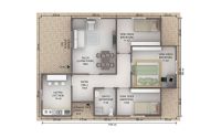 88 m² Geprefabriceerde Woning
