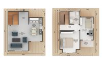 91 m² Geprefabriceerde Woning