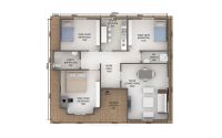 98 m² Geprefabriceerde Woning
