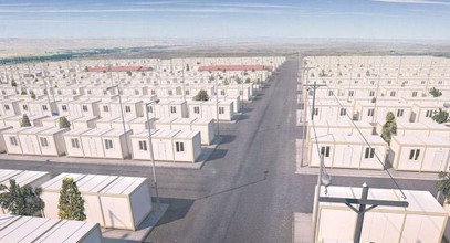 Containerwoningproject voor Syrische vluchtelingen