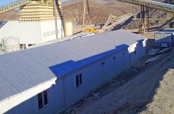 Bouwplaatsgebouw afgeleverd aan Anagold Mining, Turkije