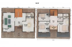 Geprefabriceerde Huizen met Meerdere Verdiepingen - Plannen